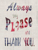 Manners I Poster Print - Alicia Ludwig