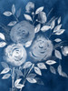 Cyanotype Roses I Poster Print - Grace Popp