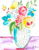Flower Burst Vase I Poster Print - Julia Minasian