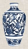 Blue and White Vase IV Poster Print - Unknown
