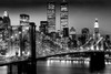 New York City Brooklyn Bridge Night Poster Poster Print - Item # VARSCO33320
