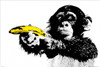 Monkey Pointing a Banana Poster Poster Print - Item # VARXPE159895