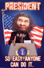 George W. Bush - Caveman President - B Creative Poster Print - Item # VARTIARP9044