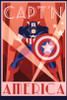 Captain America - Art Deco Poster Print - Item # VARTIARP13230