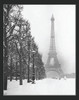 Paris In Snow Poster Print