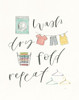 Wash Dry Fold Repeat V Poster Print - Jenaya Jackson # VARPDX74984