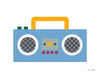 Retro Boombox Poster Print by Ann Kelle # 60980