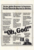 Oh, God Movie Poster (11 x 17) - Item # MOVIE4199