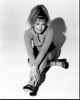 Melissa Joan Hart On Floor In Skirt Black And White Photo Print - Item # MVM57058