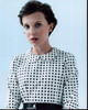 Millie Bobby Brown In White And Black Polka Dot Shirt Photo Print - Item # MVM58608