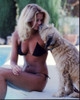 Melinda Naud In Bikini With Dog Photo Print - Item # MVM56417