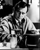 David Janssen Sitting At Table In The Fugitive Black And White Photo Print - Item # MVM56257