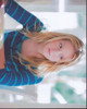Saxon Sharbino Wearing Blue Striped Shirt In Touch Photo Print - Item # MVM55191