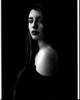 Dominik Garcia In Off Shoulder Top Black And White Photo Print - Item # MVM70319