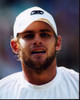 Andy Roddick Closeup In White Playing Tennis Photo Print - Item # MVM56152