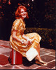 Hayley Mills In Yellow Dress Sitting On Suitcase Photo Print - Item # MVM57674