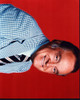 Bob Hope In Black And White Blazer Red Background Photo Print