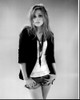 Aimee Teegarden In Blazer And Shorts Black And White Photo Print - Item # MVM55735