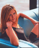 Jennifer Aniston In Black Dress On Blue Couch Photo Print - Item # MVM56623