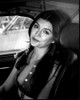 Victoria Principal Inside Car Black And White Photo Print