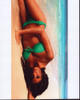 Sara Sampaio Laying On Beach In Green Bikini Photo Print - Item # MVM55613