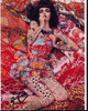 Meghan Collison With Tattoos And Multi Colored Dress Photo Print - Item # MVM55546