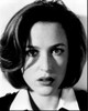 Gillian Anderson Close Up In Suit Black And White Photo Print - Item # MVM57329