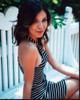 Ashley Campuzano In Black And White Striped Dress Photo Print - Item # MVM54876