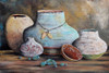 Clay Pottery Still Life-B Poster Print - Jean Piout