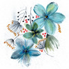 Watercolor Blue Melody 1 Poster Print - Julia Frost