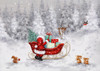 Santa s Sleigh Poster Print - MAKIKO