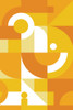 Orange Graphics Poster Print - Incado