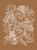 Gardenia Brown Poster Print - Leah Straatsma