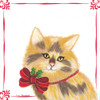 Christmas Kitten Poster Print - Lisa Kennedy