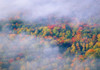 USA-Vermont Overview of wispy clouds and forest in autumn foliage Poster Print - Gallery Jaynes