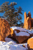USA-Utah Winter snowfall in Arches National Park Poster Print - Judith Zimmerman
