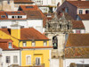 Rooftops of the town of Coimbra and the old bell tower of St Bartholomew church Poster Print - Julie Eggers