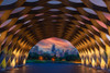USA-Illinois-Chicago Downtown skyline seen through the Education Pavilion in Lincoln Park Poster Print - Gallery Jaynes