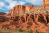 Eroded sandstone buttes and badlands-Capitol Reef National Park-Utah Poster Print - Alan Majchrowicz