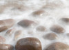 Ireland-Kinard Close-up of wave on smooth beach rocks Poster Print - Gallery Jaynes