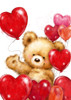 Valentine Bear 2 Poster Print - MAKIKO