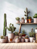 Cactus and succulents 4 Poster Print - Justyna Jaszke