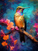 Hummingbird bird animal Poster Print - Justyna Jaszke