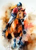 Sport Horse Rider 1 Poster Print - Justyna Jaszke