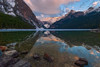 Canada-Alberta-Banff National Park Sunrise reflections on calm Lake Louise Poster Print - Gallery Jaynes Canada-Alberta-Banff National Park Sunrise reflections on calm Lake Louise Poster Print - Gallery Jaynes