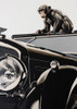 Monkey and the Bentley Poster Print - Andreas Magnusson