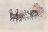 Western Stage Coach 1907 Poster Print - Charles Marion Russell