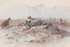 Antelope Hunting 1907 Poster Print - Charles Marion Russell