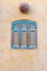 Faiyum-Egypt Blue wooden shutters Poster Print - Emily M. Wilson