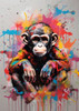 Monkey Pop Art Poster Print - Andreas Magnusson